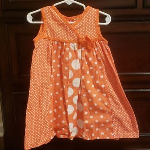 Orange Polka Dot Dress